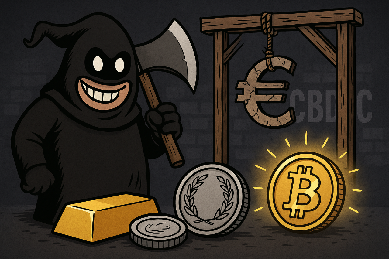 Der Henker über Fiat, Gold, Bitcoin und die Ketten der CBDCs