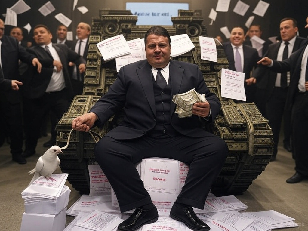 Sigmar Gabriel im Rüstungshimmel
