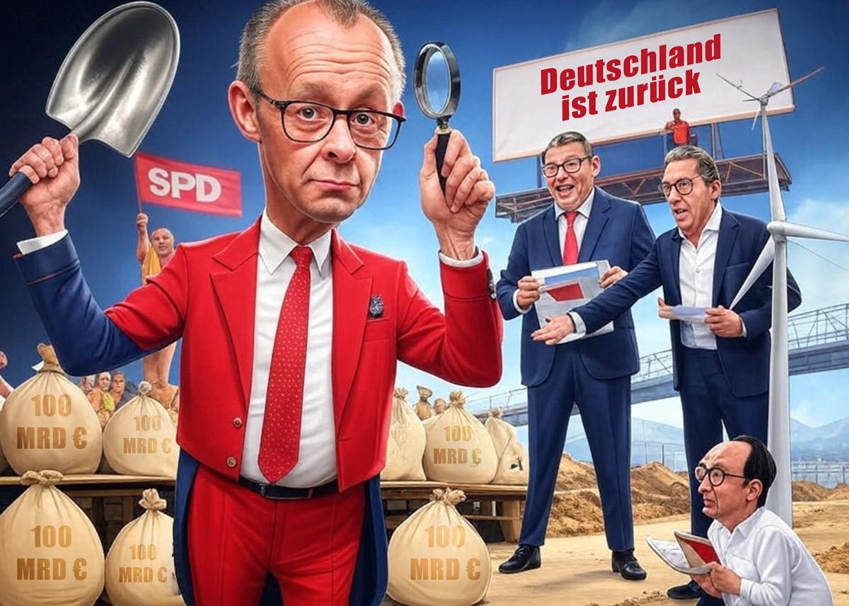 Merz' Wunderpaket: Milliarden für alle! (Außer für euch.)