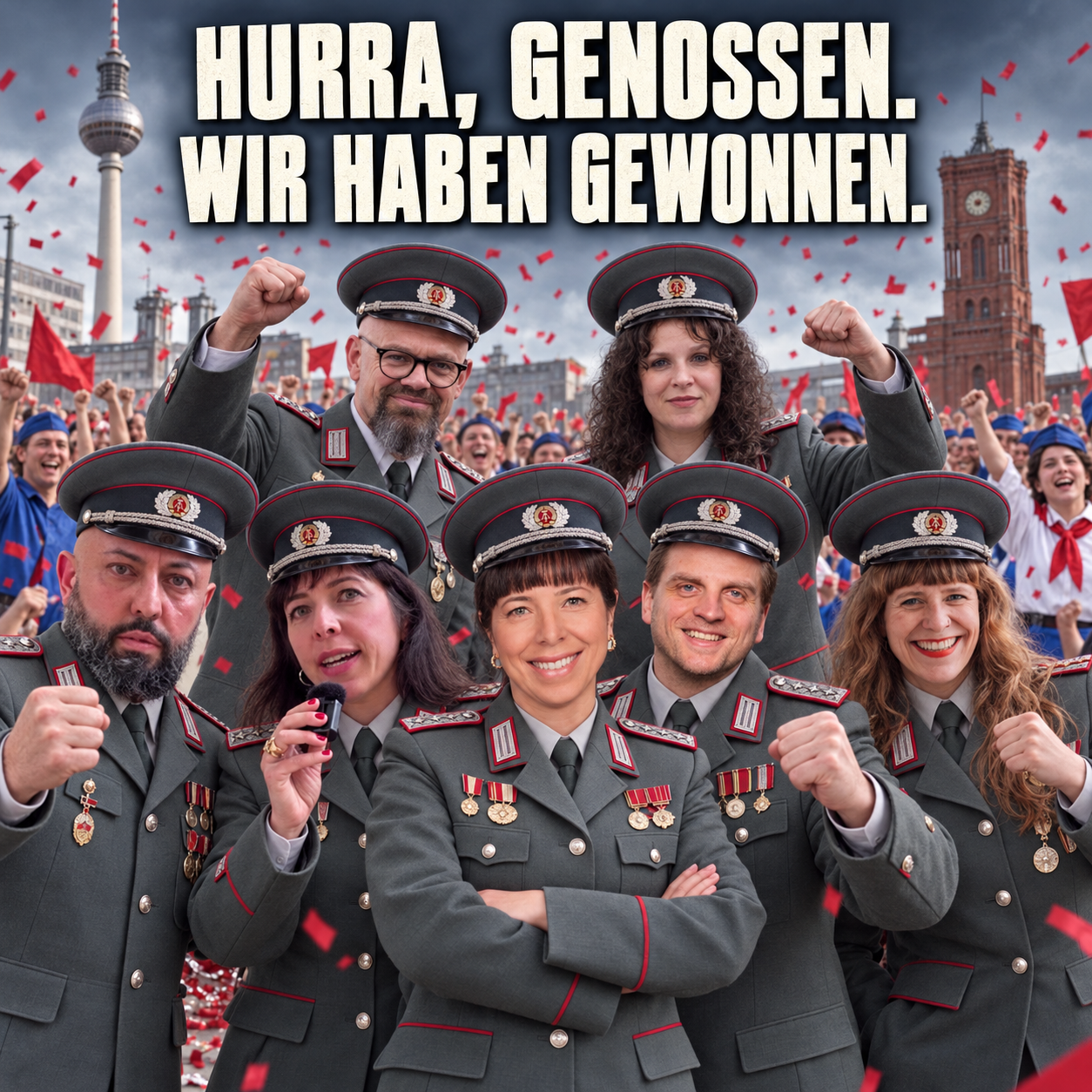 Hurra, Genossen. Wir haben gewonnen.