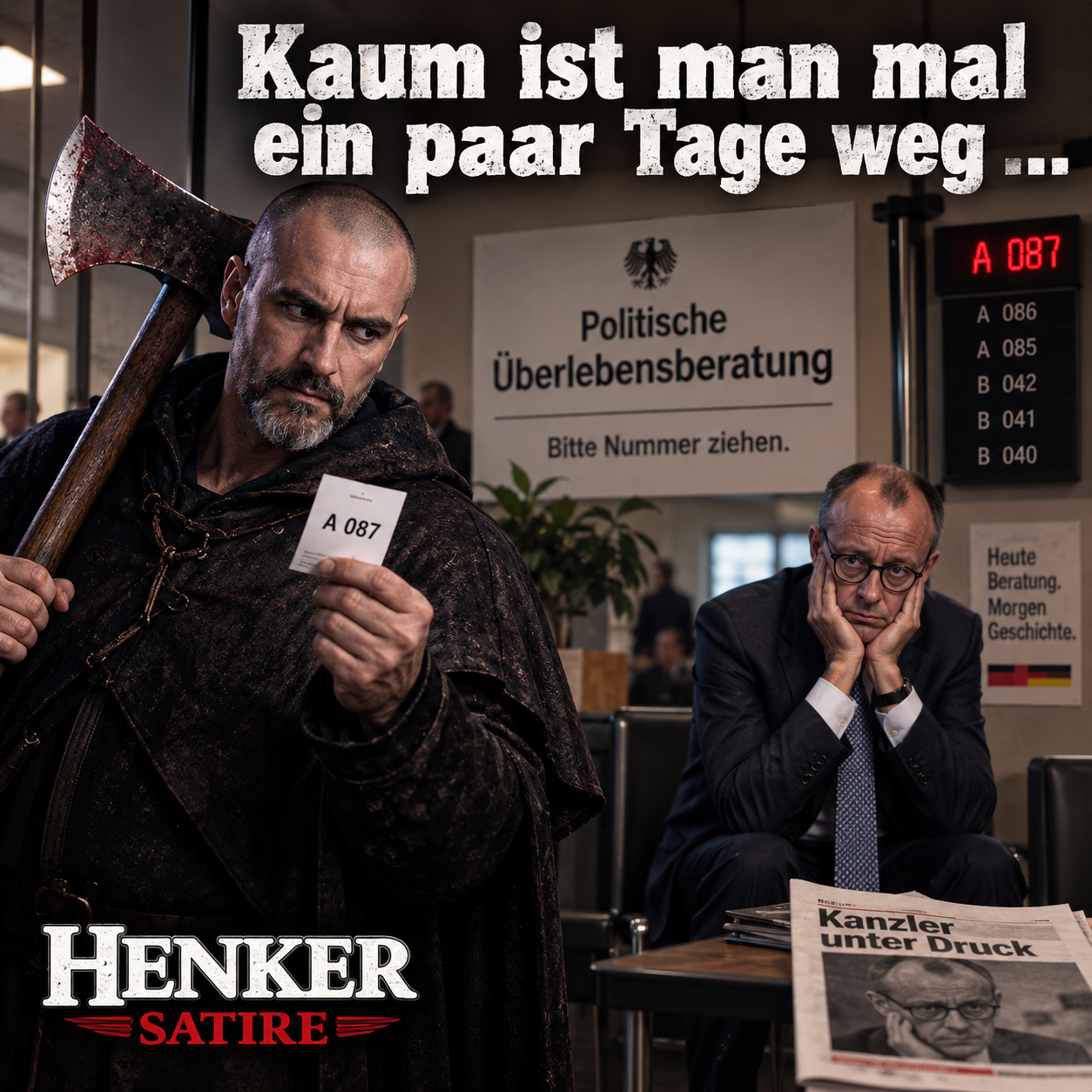 Kaum ist man mal ein paar Tage weg …