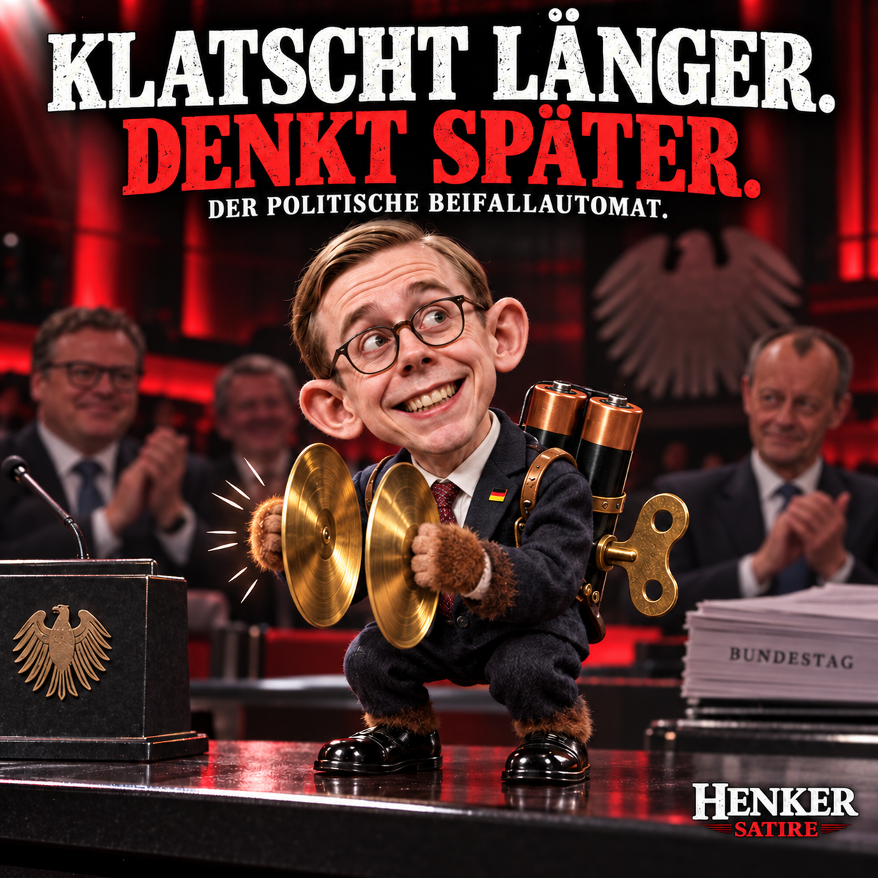 Klatscht länger. Denkt später.